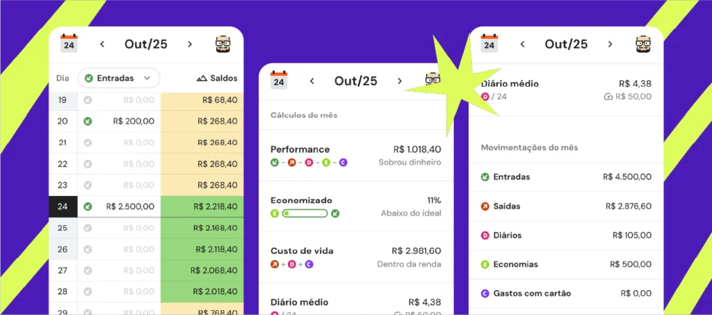 telas do app da escola do breno